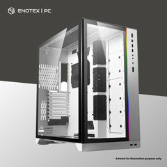 LIAN LI PC O11 DYNAMIC XL ROG TG E-ATX - WHITE (NO FAN)