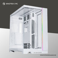 LIAN LI PC-O11 DYNAMIC EVO XL TG E-ATX - WHITE (NO FAN)
