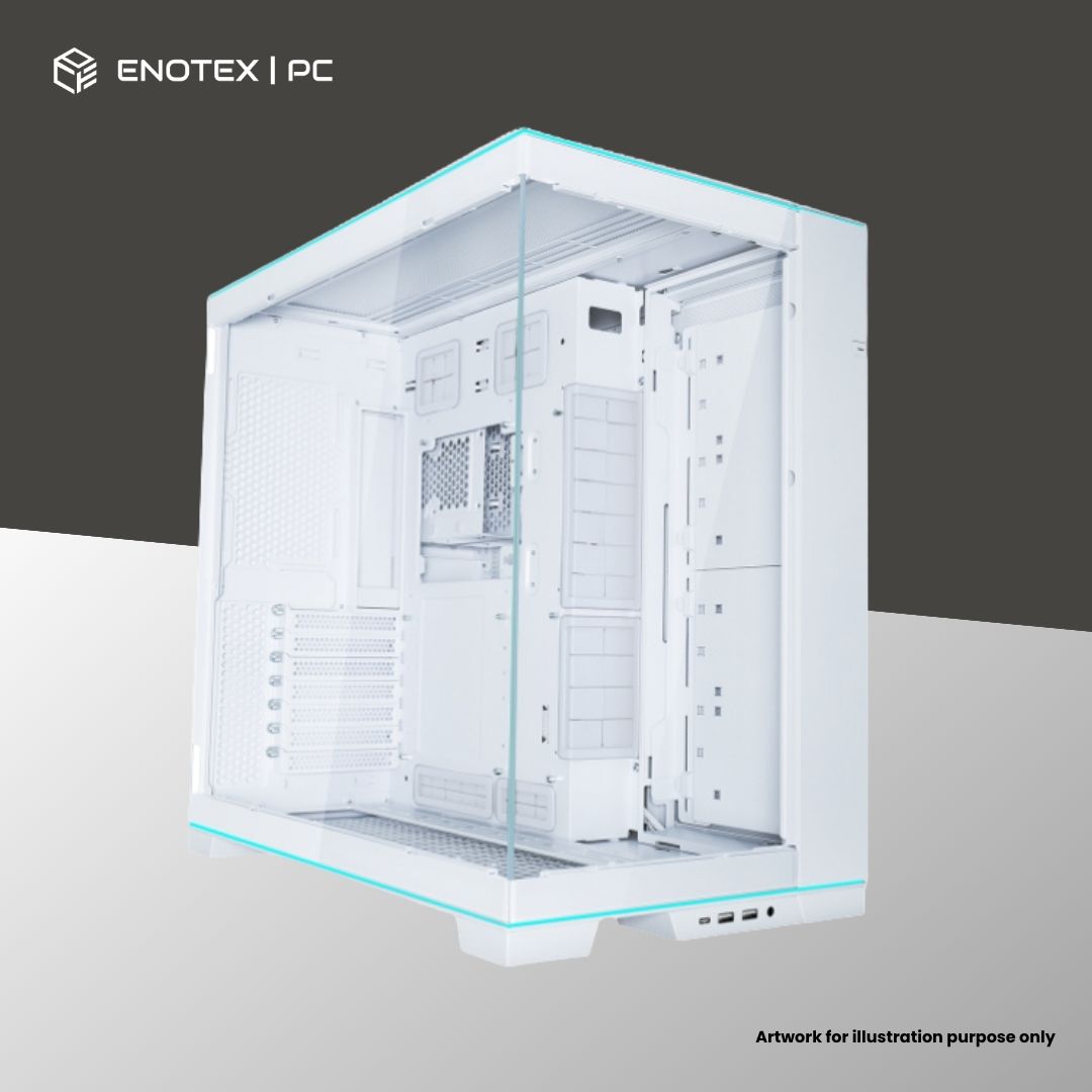 LIAN LI PC-O11 DYNAMIC EVO RGB TG E-ATX - WHITE (NO FAN)