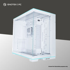 LIAN LI PC-O11 DYNAMIC EVO RGB TG E-ATX - WHITE (NO FAN)
