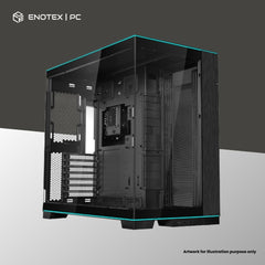 LIAN LI PC-O11 DYNAMIC EVO RGB TG E-ATX - BLACK (NO FAN)