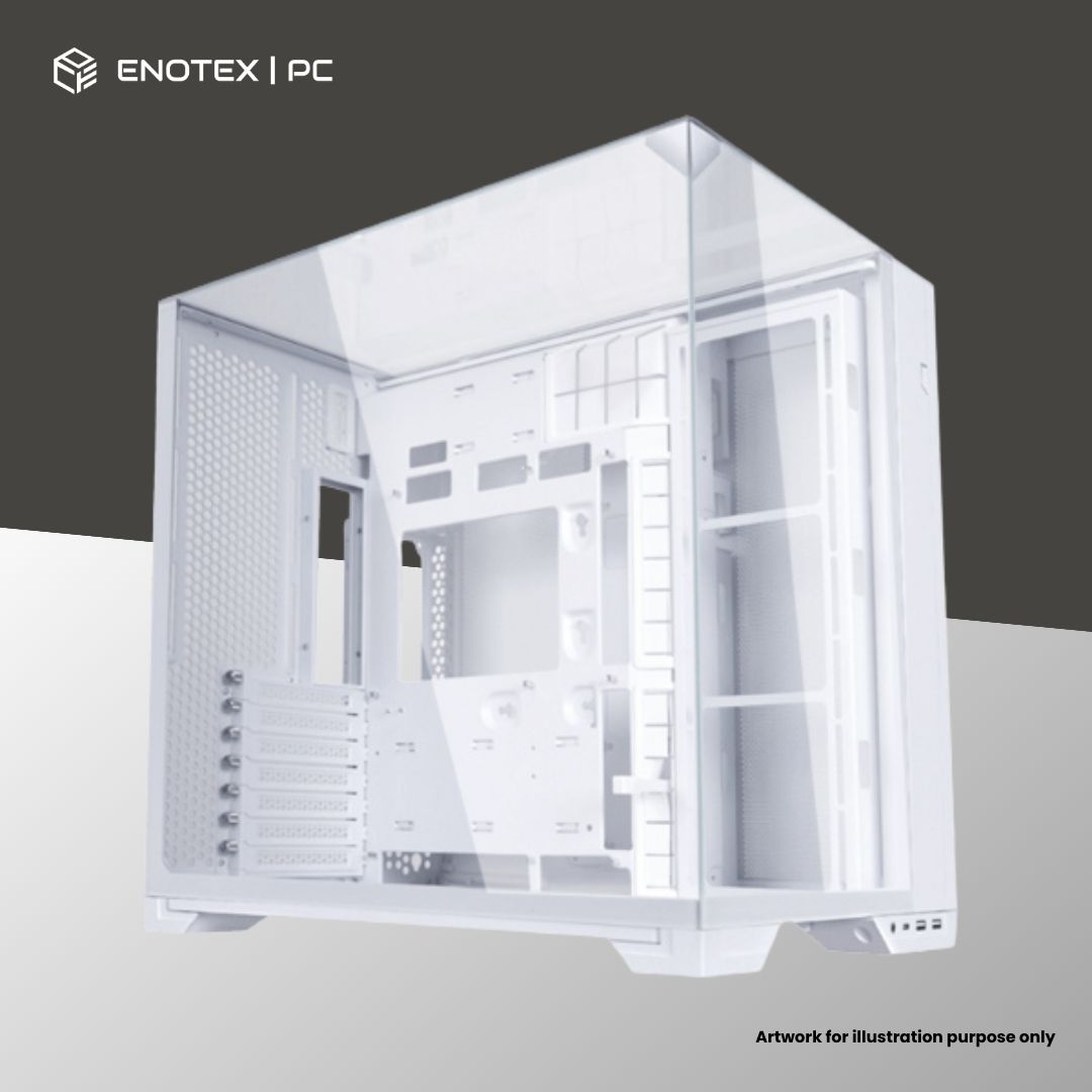 LIAN LI PC-O11 VISION COMPACT TG ATX - WHITE (NO FAN)