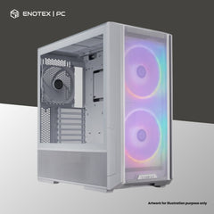 LIAN LI LANCOOL 216 RGB TG ATX WITH 3 ARGB FANS - WHITE