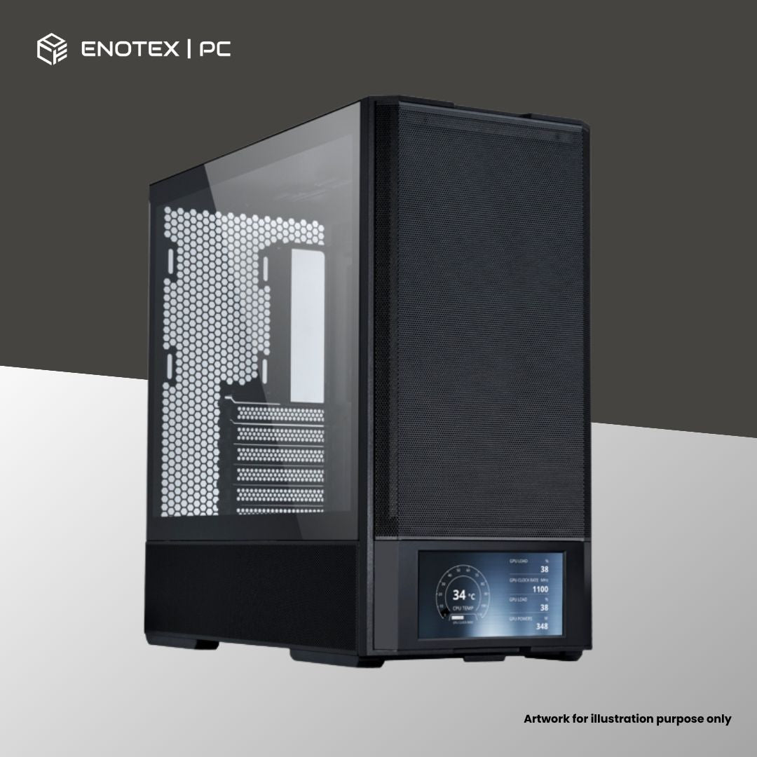 LIAN LI LANCOOL 207 DIGITAL TG ATX WITH 4 FAN - BLACK