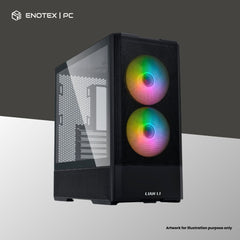LIAN LI LANCOOL 207 RGB TG ATX WITH 4 FAN - BLACK