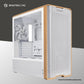 LIAN LI LANCOOL 217 TG ATX WITH 5 FAN - WHITE (WOOD AIRFLOW)