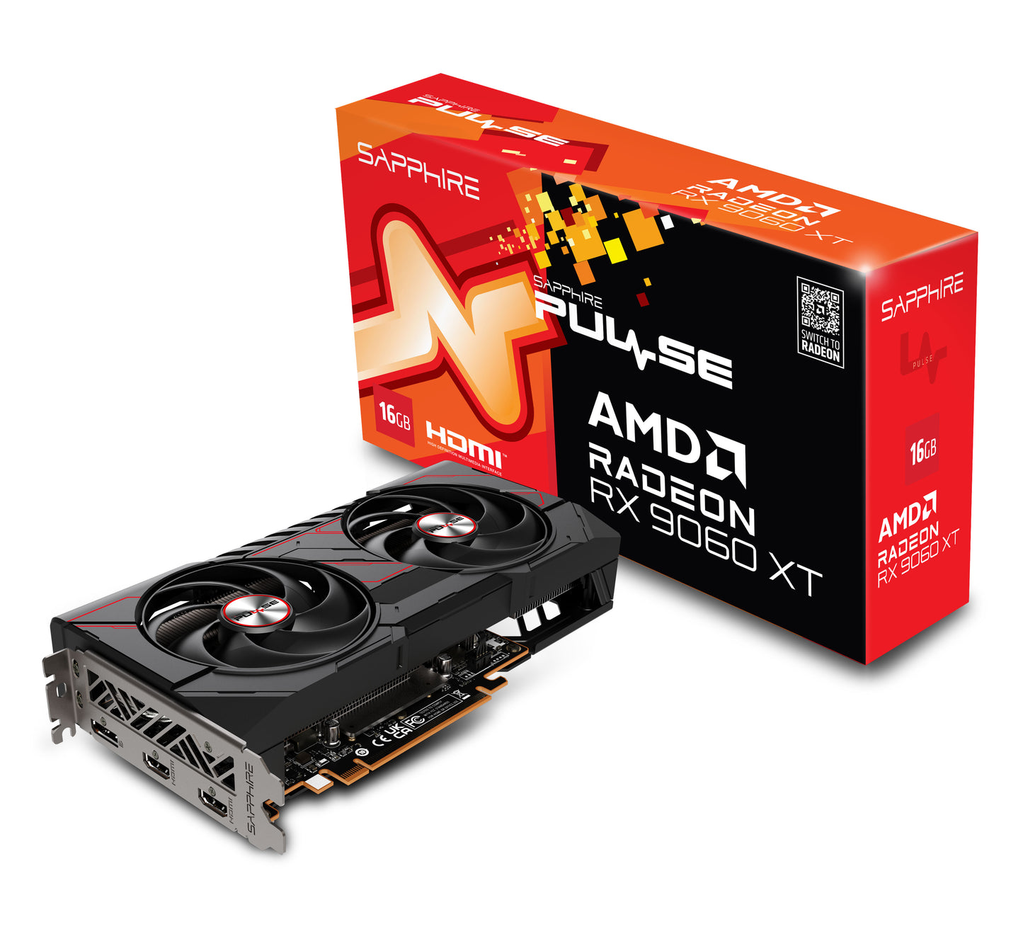 SAPPHIRE PULSE AMD RADEON RX 9060 XT GAMING OC 16GB