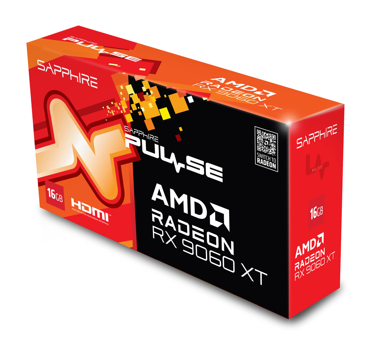 SAPPHIRE PULSE AMD RADEON RX 9060 XT GAMING OC 16GB