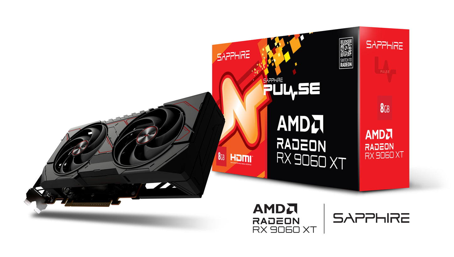 SAPPHIRE PULSE AMD RADEON RX 9060 XT GAMING OC 8GB GDDR6