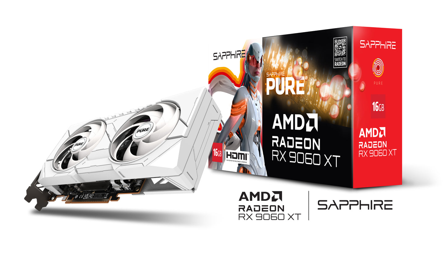 SAPPHIRE PURE AMD RADEON RX 9060 XT GAMING OC 16GB