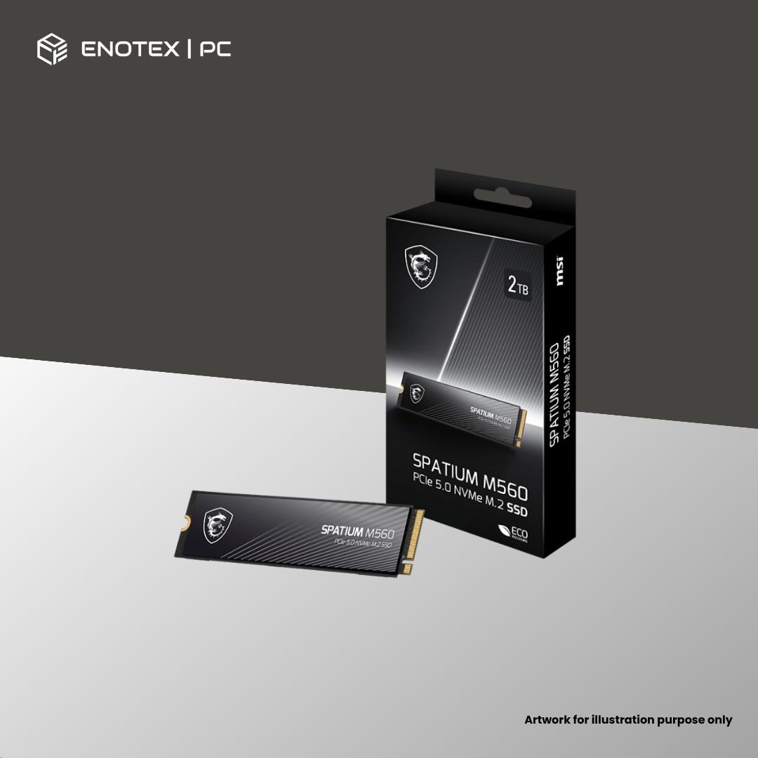 MSI SPATIUM M560 2TB GEN5 NVME M.2 SSD (5YR)