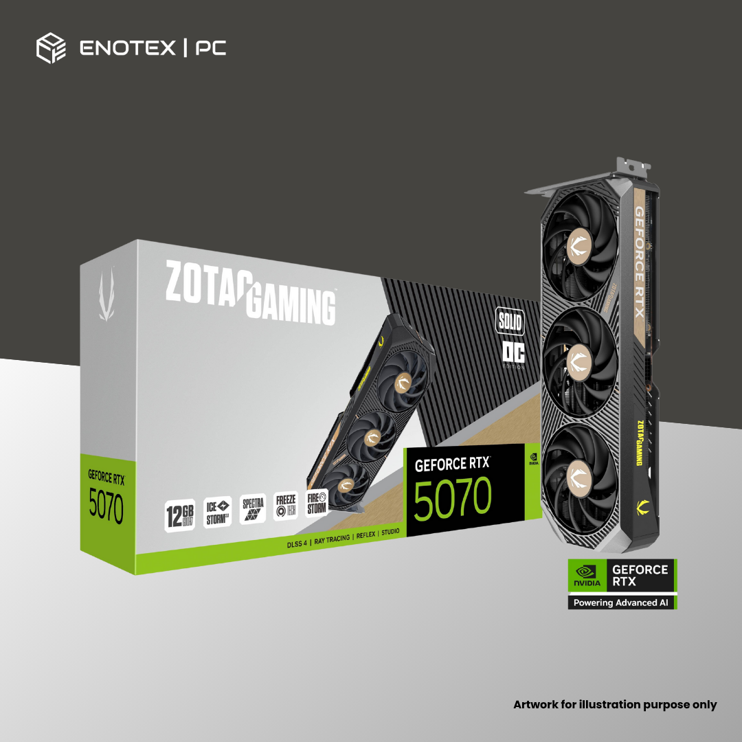 ZOTAC GAMING GEFORCE RTX 5070 SOLID OC 12GB GDDR7