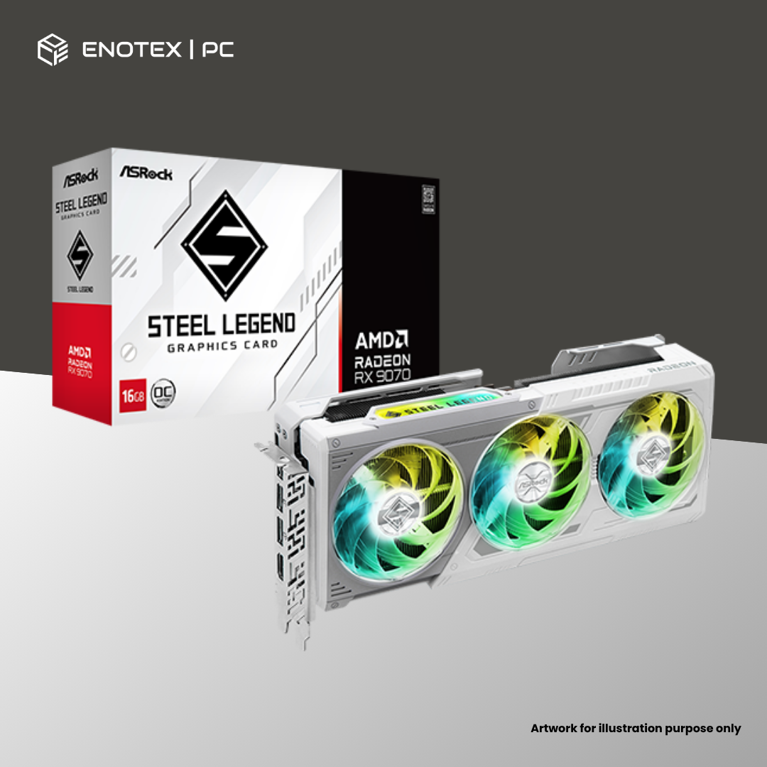 ASROCK AMD RADEON RX 9070 STEEL LEGEND 16GB OC