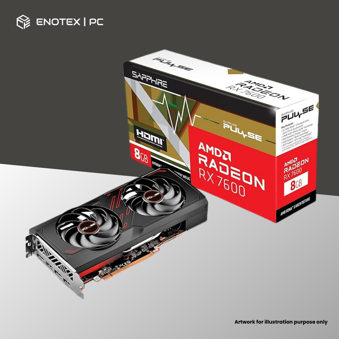 SAPPHIRE PULSE AMD RADEON RX 7600 GAMING OC 8G GDDR6