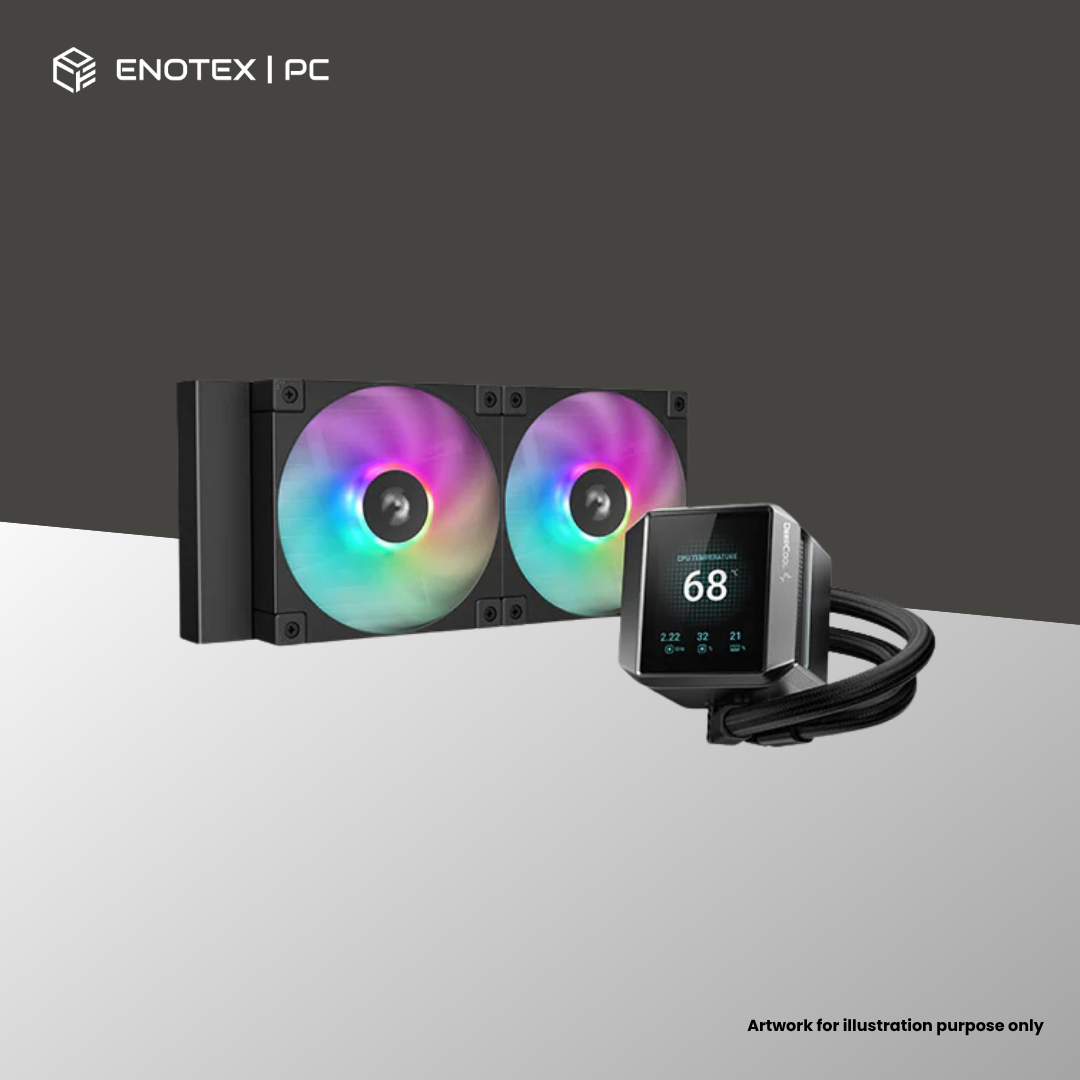 DEEPCOOL MYSTIQUE ARGB LCD SCREEN LIQUID COOLER
