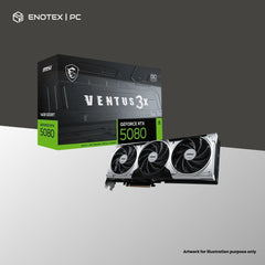 MSI GEFORCE RTX 5080 VENTUS 3X OC PLUS 16GB GDDR7 (3YR)