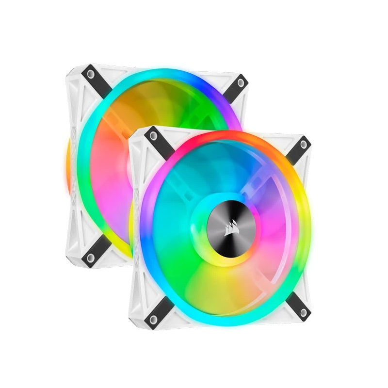 CORSAIR ICUE QL140 RGB 140MM PWM WHITE CHASSIS FAN - TWIN FAN