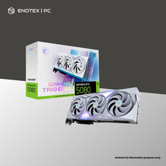 MSI GEFORCE RTX 5080 GAMING TRIO OC 16GB GDDR7 - WHITE (3YR)