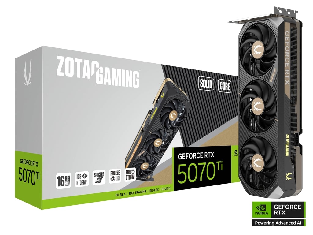ZOTAC GAMING GEFORCE RTX 5070 TI SOLID CORE OC 16GB GDDR7